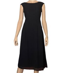 NWT Tufi Duek black silk dress